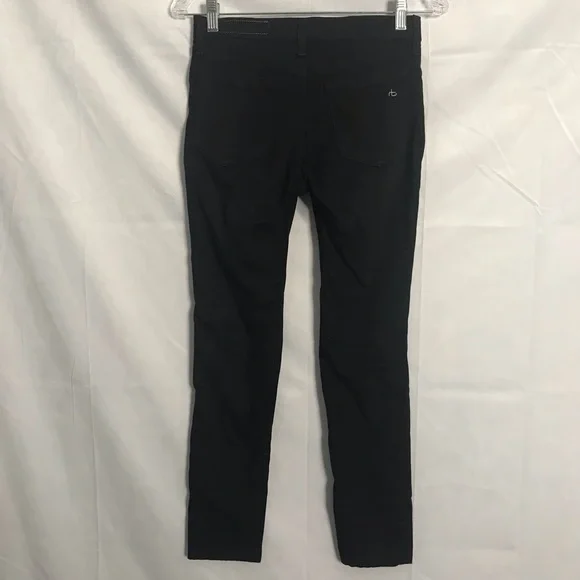 Rag & Bone Mid Rise "Black Plush" Leggings Jeans Size 25!! - Picture 3 of 11